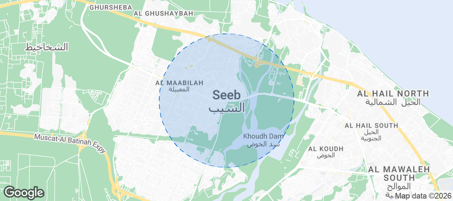Al Seeb Airbnb map